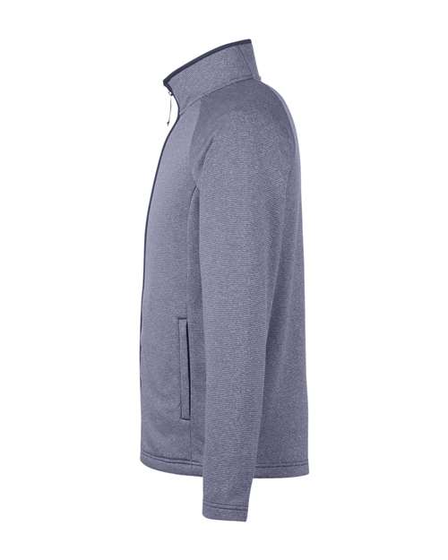 CORE365 Men's Venture Heathered Stripe Full-Zip Jacket CE72