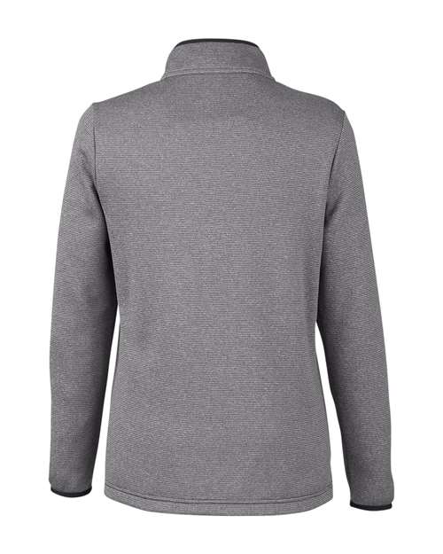 CORE365 Women's Venture Heathered Stripe Quarter-Zip Pullover CE73W