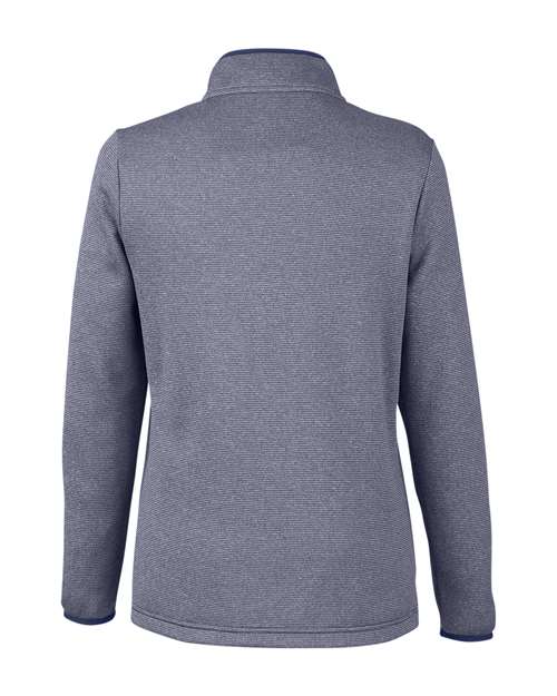CORE365 Women's Venture Heathered Stripe Quarter-Zip Pullover CE73W