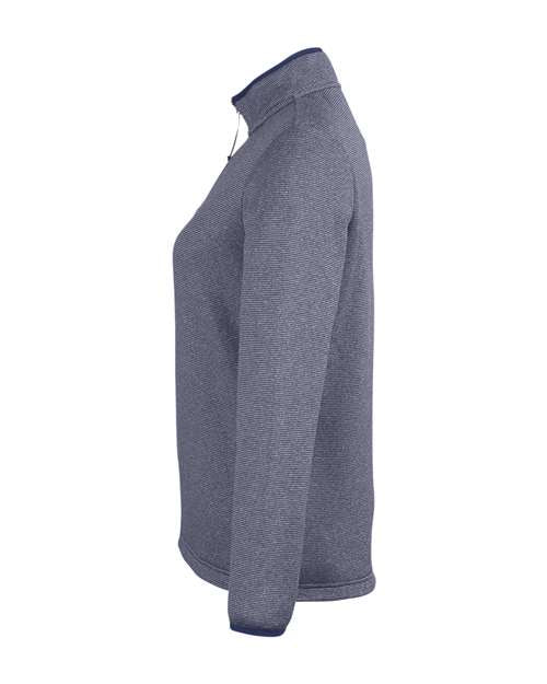 CORE365 Women's Venture Heathered Stripe Quarter-Zip Pullover CE73W