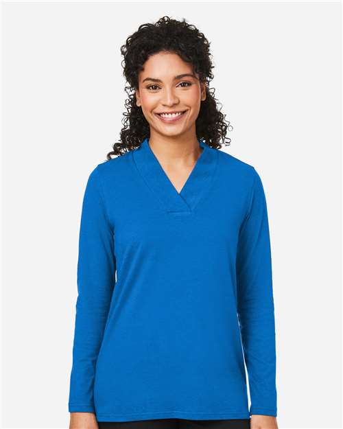 Devon & Jones Women's Raleigh Shawl Collar Knit Top DP121W