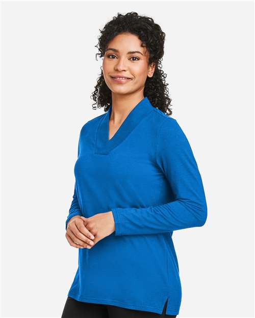 Devon & Jones Women's Raleigh Shawl Collar Knit Top DP121W