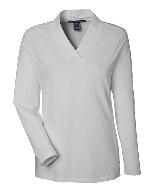 Devon & Jones Women's Raleigh Shawl Collar Knit Top DP121W