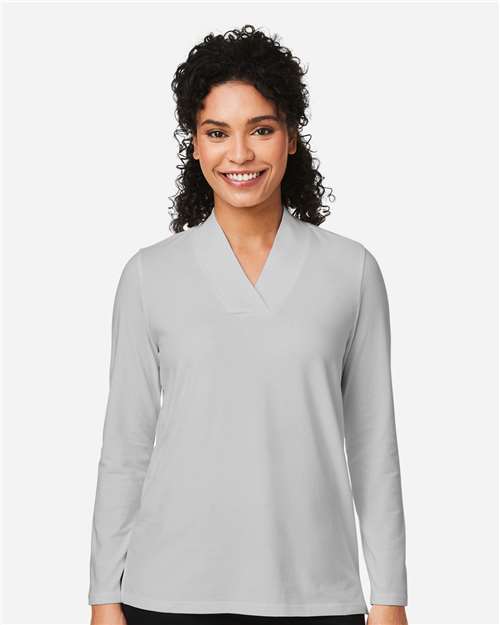 Devon & Jones Women's Raleigh Shawl Collar Knit Top DP121W