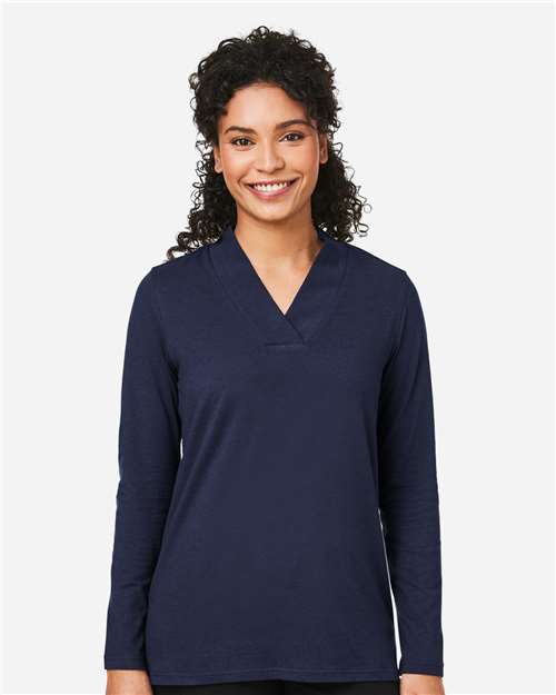 Devon & Jones Women's Raleigh Shawl Collar Knit Top DP121W