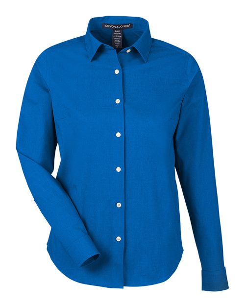 Devon & Jones Women's CrownLux Performance® Spencer Poplin Dress Shirt DG505W