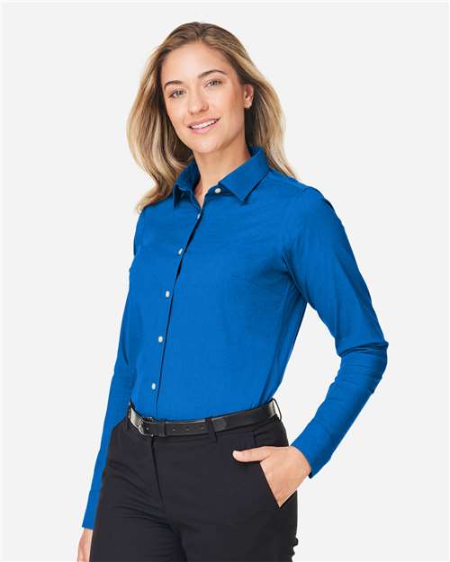Devon & Jones Women's CrownLux Performance® Spencer Poplin Dress Shirt DG505W