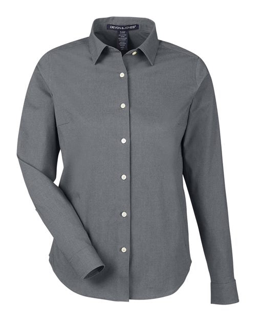 Devon & Jones Women's CrownLux Performance® Spencer Poplin Dress Shirt DG505W