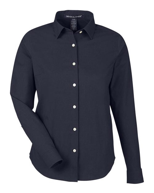 Devon & Jones Women's CrownLux Performance® Spencer Poplin Dress Shirt DG505W