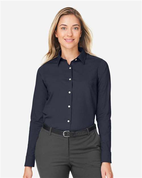 Devon & Jones Women's CrownLux Performance® Spencer Poplin Dress Shirt DG505W