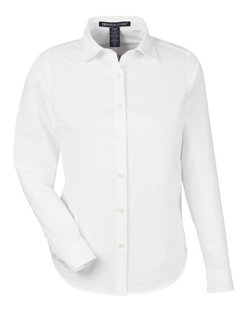 Devon & Jones Women's CrownLux Performance® Spencer Poplin Dress Shirt DG505W