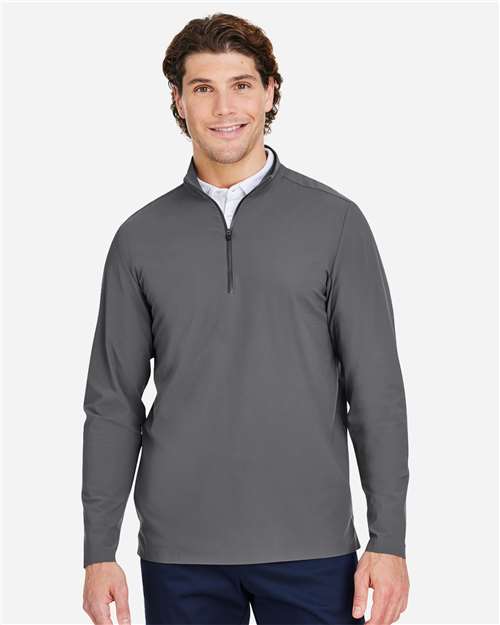 Devon & Jones Men's CrownLux Performance® Windsor Welded Quarter-Zip Pullover DG410