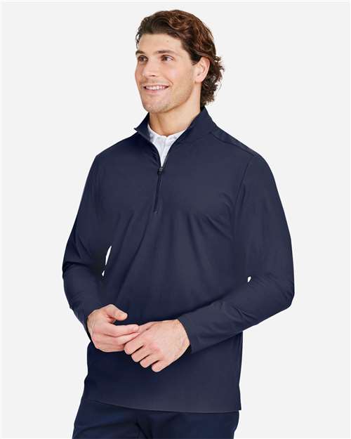 Devon & Jones Men's CrownLux Performance® Windsor Welded Quarter-Zip Pullover DG410