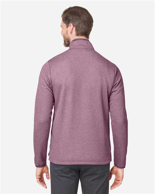 CORE365 Men's Venture Heathered Stripe Quarter-Zip Pullover CE73