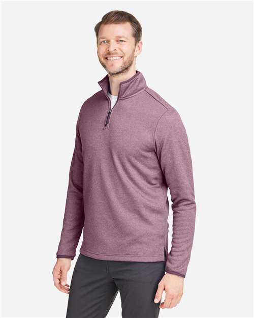 CORE365 Men's Venture Heathered Stripe Quarter-Zip Pullover CE73