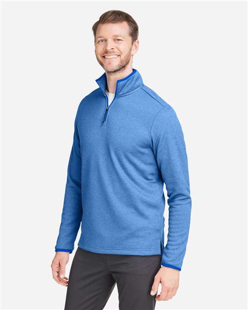 CORE365 Men's Venture Heathered Stripe Quarter-Zip Pullover CE73