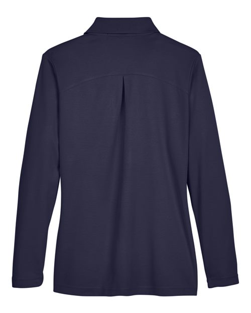 Devon & Jones Women's CrownLux Performance® Plaited Long Sleeve Polo DG20LW