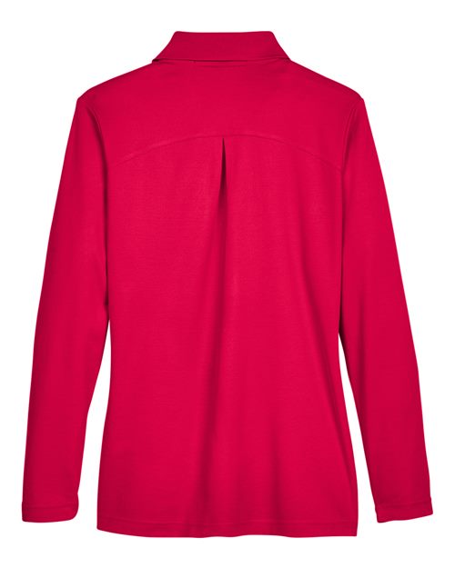 Devon & Jones Women's CrownLux Performance® Plaited Long Sleeve Polo DG20LW