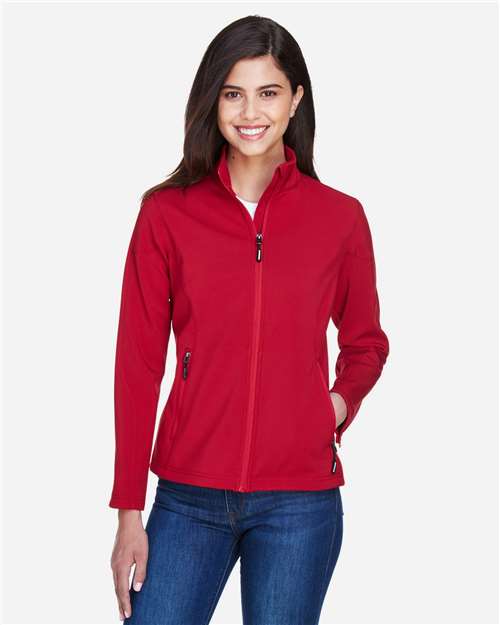 CORE365 Women's Cruise Two-Layer Fleece Bonded Soft Shell Jacket 78184