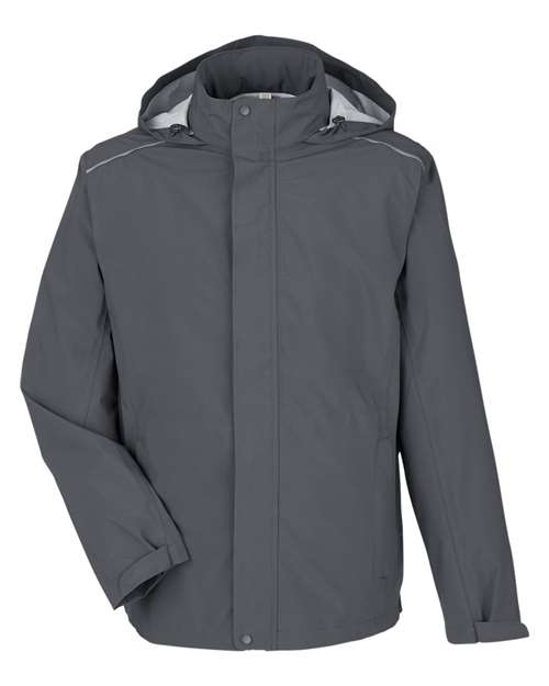 CORE365 Men's Barrier Packable Rain Jacket CE712