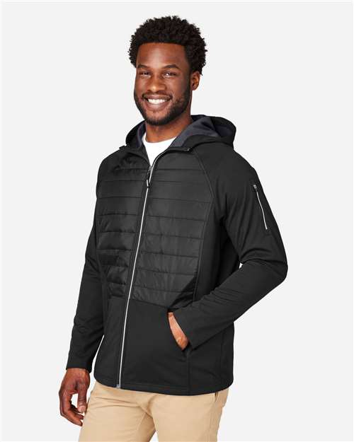 CORE365 Unisex Techno Lite Hybrid Hooded Jacket CE808