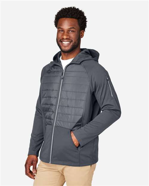 CORE365 Unisex Techno Lite Hybrid Hooded Jacket CE808