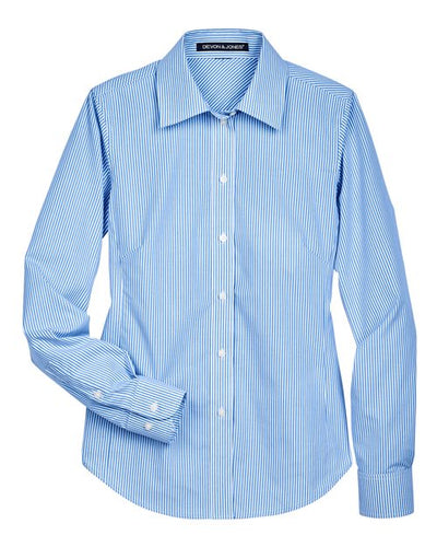 Women's Banker Stripe Dress Shirt