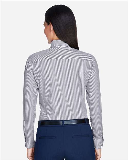 Devon & Jones Women's Crown Collection® Banker Stripe Woven Dress Shirt D645W
