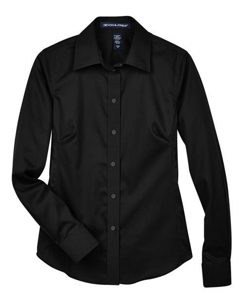 Devon & Jones Women's Crown Collection® Solid Stretch Twill Woven Dress Shirt DG530W