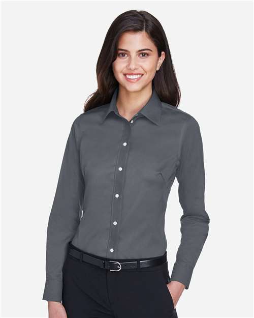 Devon & Jones Women's Crown Collection® Solid Stretch Twill Woven Dress Shirt DG530W