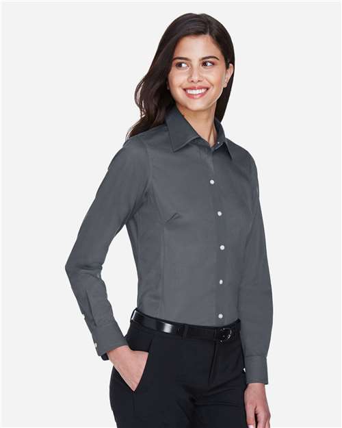 Devon & Jones Women's Crown Collection® Solid Stretch Twill Woven Dress Shirt DG530W