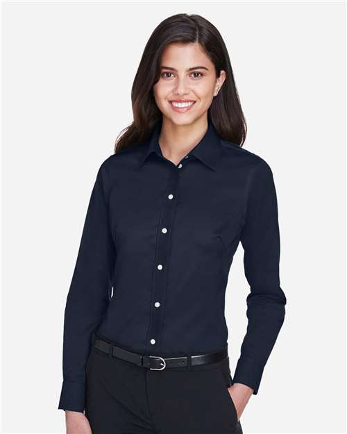 Devon & Jones Women's Crown Collection® Solid Stretch Twill Woven Dress Shirt DG530W