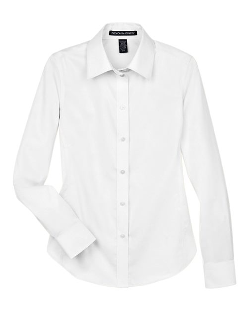 Devon & Jones Women's Crown Collection® Solid Stretch Twill Woven Dress Shirt DG530W