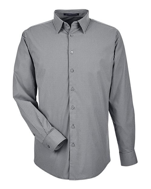Devon & Jones Men's CrownLux Performance® Tonal Mini Check Woven Dress Shirt DG535
