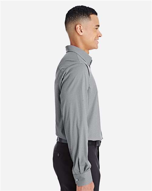 Devon & Jones Men's CrownLux Performance® Tonal Mini Check Woven Dress Shirt DG535