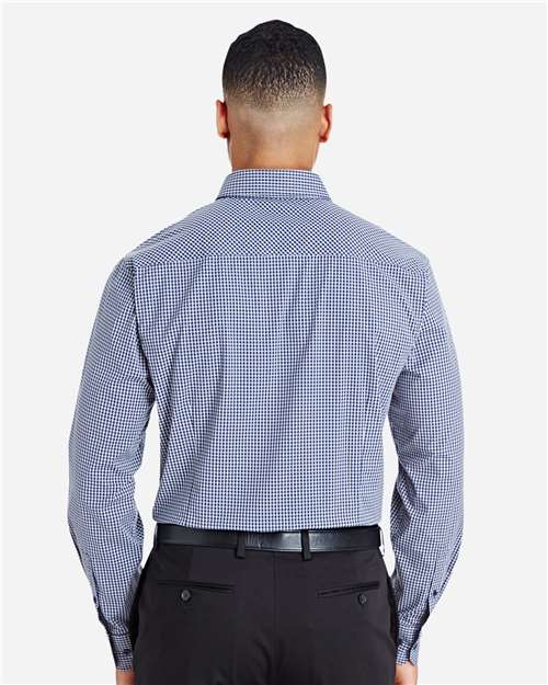 Devon & Jones Men's CrownLux Performance® Tonal Mini Check Woven Dress Shirt DG535