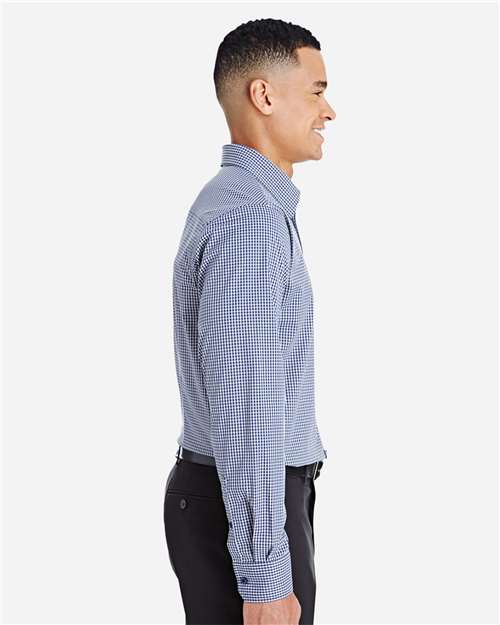 Devon & Jones Men's CrownLux Performance® Tonal Mini Check Woven Dress Shirt DG535