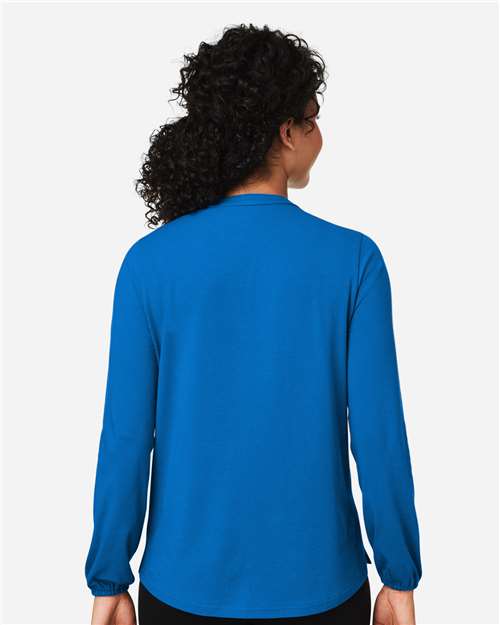 Devon & Jones Women's Raleigh Half-Placket Knit Top DP122W