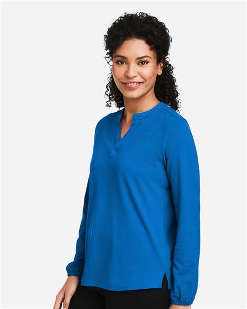 Devon & Jones Women's Raleigh Half-Placket Knit Top DP122W
