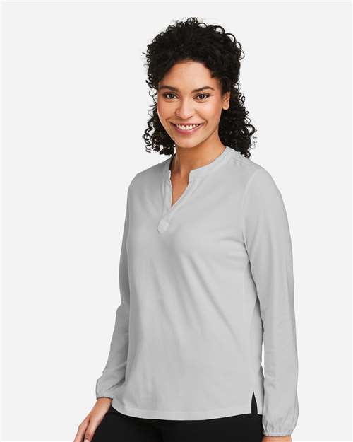 Devon & Jones Women's Raleigh Half-Placket Knit Top DP122W