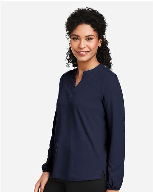 Devon & Jones Women's Raleigh Half-Placket Knit Top DP122W