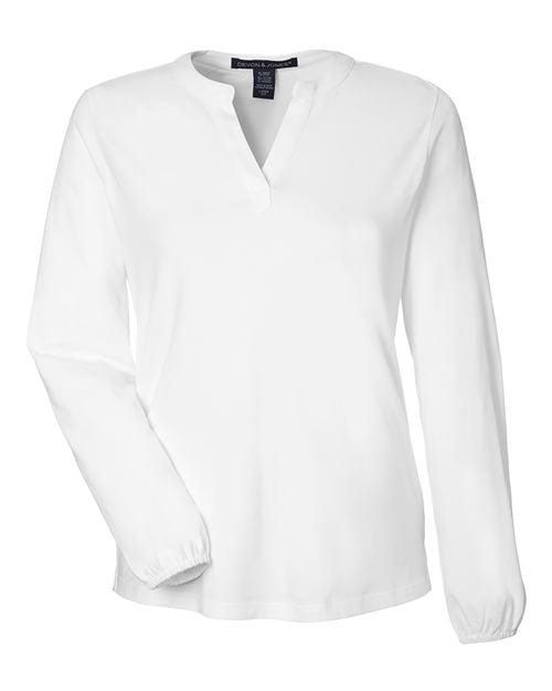 Devon & Jones Women's Raleigh Half-Placket Knit Top DP122W