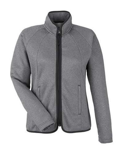 Women's Heathered Stripe Full-Zip