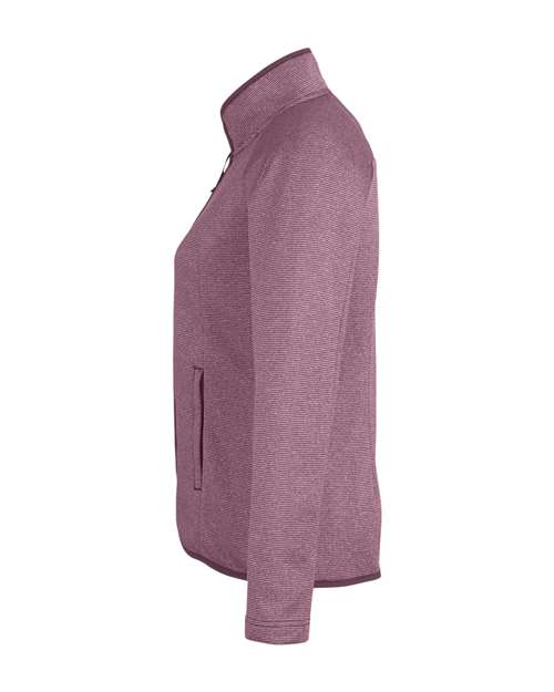 CORE365 Women's Venture Heathered Stripe Full-Zip Jacket CE72W