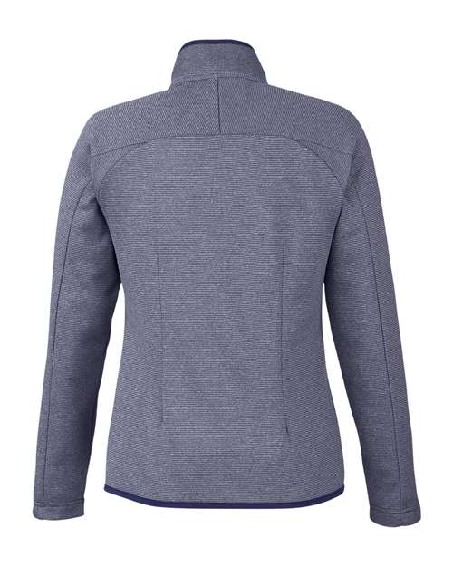 CORE365 Women's Venture Heathered Stripe Full-Zip Jacket CE72W