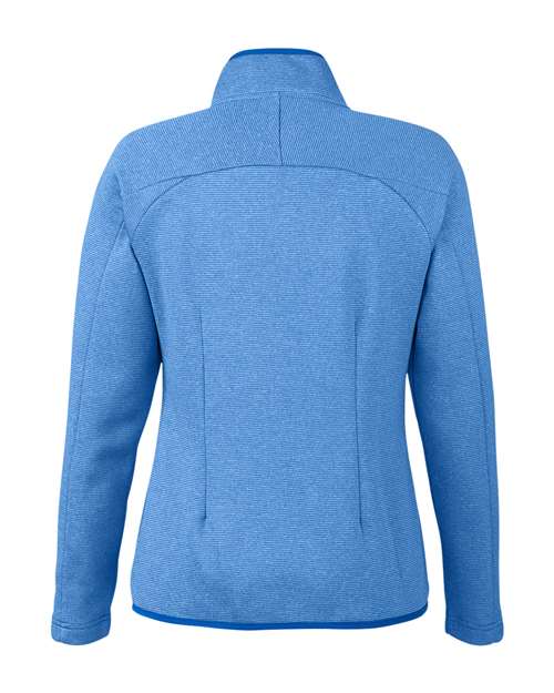 CORE365 Women's Venture Heathered Stripe Full-Zip Jacket CE72W