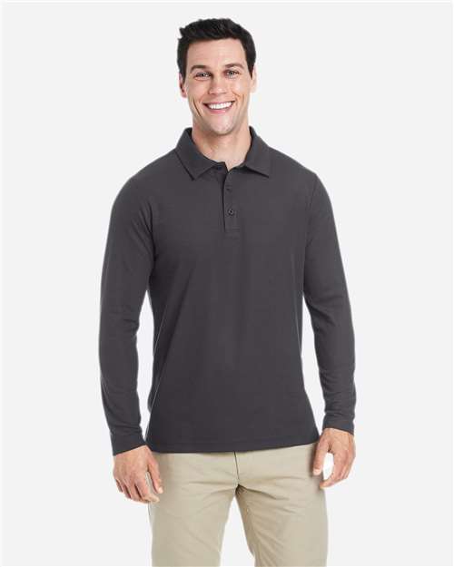 CORE365 Men's Fusion ChromaSoft™ Long Sleeve Pique Polo CE112L
