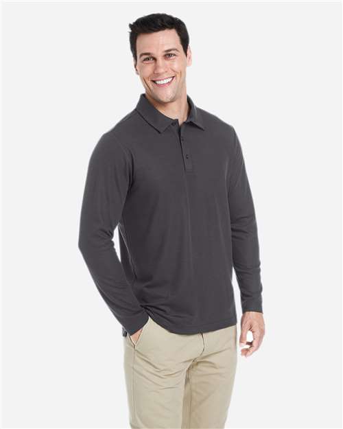 CORE365 Men's Fusion ChromaSoft™ Long Sleeve Pique Polo CE112L