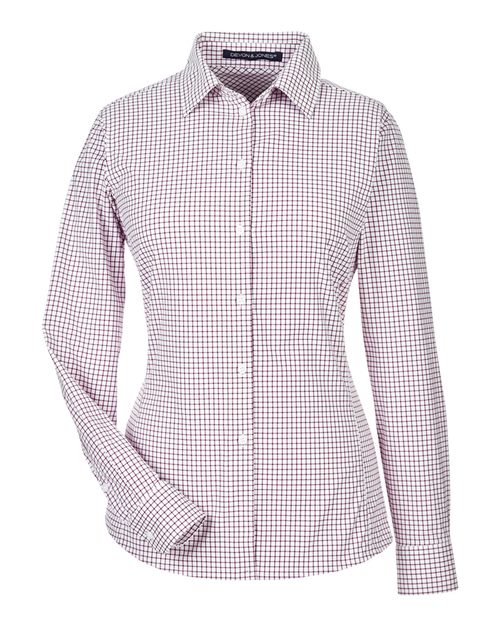 Devon & Jones Women's CrownLux Performance® Micro Windowpane Woven Dress Shirt DG540W