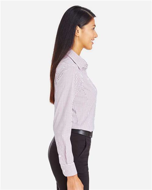 Devon & Jones Women's CrownLux Performance® Micro Windowpane Woven Dress Shirt DG540W